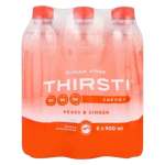 Thirsti Peach & Ginger Flavoured Sugar Free Sparkling Energy Drink 500ML