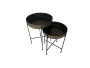 Set Of 2 Round Tray/side/coffee Tables