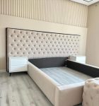 2500 X 1600 Headboard 2 Pedastals And 3 Base Pannels