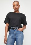 Edit Lace Trim Detail Tee - Black