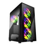 FSP CMT192 Atx Gaming Chassis Tempered Glass Side Panel - Black