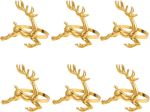 6PIECE Christmas Elk Rings Xmas Napkin Buckles Decorative Tableware