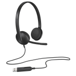 Mustek Logitech H340 USB Computer Headset - Black - USB - N a - Emea - Lang Set 935