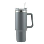 Black 1200ML Travel Tumbler With Straw