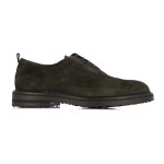 Suede Cap Toe Derby Shoes -bosco