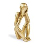 Goldair Gold Sitting Man Figurine