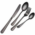 Killer Deals Kitchen Cutlery Stainless Steel Dining Set - Black X4 - Best Bargains Online