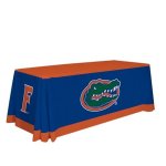 Victory Corps Florida Gators College Sports Printed Table Throw - Ncaa Licensed - Polyester - School Tablecloth Blue 6' Draped