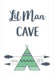 Lil Man Cave - Canvas Print - 600MM X 600MM