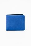 Leather Bi-fold Wallet Blue