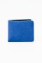 Leather Bi-fold Wallet Blue