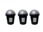 Smte Flip Top Dustbin 12LTR- Set Of 3 With Keychain
