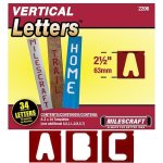 Signpro 2-1 2" Vertical Letter Template Set 2206