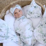 Wrap Set Swaddle Set Pennygum Eucalyptus