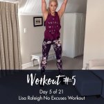 21 Day No Excuses Workout Programme Day 5