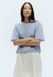 Fine-knit Top - Light Blue