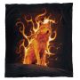 Phoenix Wolf Light Weight Fleece Blanket By Vincent Hie