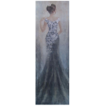 Elegant Woman In Evening Dress Wall Art Canvas Painting 1200 X 400