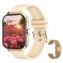 Women's Square Smartwatch Android & Ios Compatible 1.83 Rose Gold HD