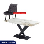 Elegant Marble Dining Set