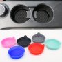 2PCS/SET Car Coaster For Cup Holder Silicone Universal Car Coaster 6 Colors Available