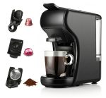 Multi Capsule Espresso Machine Compatible With Nespresso And Dolce Gusto 1450W 19 Bar 600ML Tank Auto Shut-off