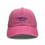 Wake Me For Wine - Pink & Royal Blue