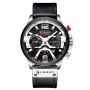 Men's Ultimate Dakar Chronograph Analogue Watch Leather Military