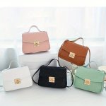 Girl's Trendy Pure Color Fashionable Woven Print Multi-functional Crossbody Bag With Detachable Strap Simple Classic Clutch Bag