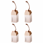 4 Pack - Silicone Foldable Insulation Pad - Brown