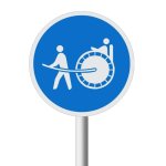 Rickshaws Only Road Sign R128