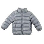 Kids Premium Padded Winter Puffer Jacket - Grey - Ages 3-4