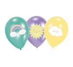 6PC Rainbow And Cloud Latex Balloons 11