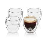 Swan 100ML Espresso Double Walled Glasses Set Of 4