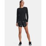 Under Armour Women's Fly-by 2.0 Printed Shorts - Black Reflective - Sm