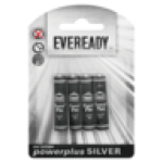 Eveready Power Plus Silver Aaa Zinc Batteries 4-PACK