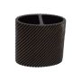 Textured Tooth Brush Holder Black