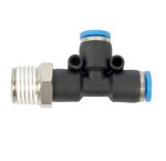 AirCraft Pu Hose Fitting Tee 4X4MM X 1 4"M