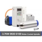3.7KW Watercooled Spindle Motor Kit For Metal Working