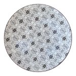 Ceramic Dinner Plate - Grey Tiedye.