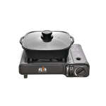 Alva Single Burner Butane Canister Stove + Cooking Pot & Lid