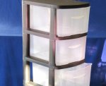 3 Drawer Storage Unit Wide