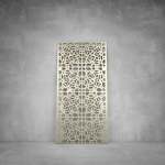 Laser Cut Screen - Design 118 - 2900 X 1400 X 20 Matt Gold Outdoor