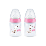 NUK Girl 2 Pack Temperature Control Bottle 0-6M 150ML