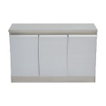 Contemporary Metal 3 Door Base