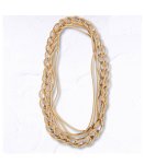 Interlocked Rubber Necklace - Beige Free