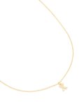 Goldair Gold Plated Brass Cubic Zirconia Letter X Pendant Necklace
