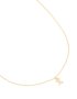 Goldair Gold Plated Brass Cubic Zirconia Letter X Pendant Necklace