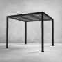 Pergolas - Top Section Screens 3M X 3M X 2.5M H / Matt Black Aluminium / Aluminium Powder Coated