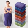 Luxury Polyester Bath Sheet - Modern Woven Oblong Towel Super Soft Space Theme Solid Pattern Extra Large & Ultra Absorbent - 290GSM